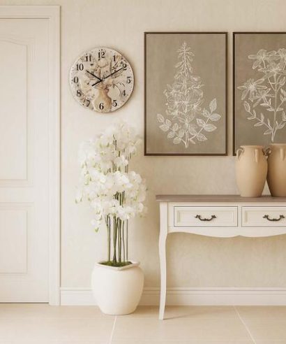 CONSOLA 2 CAJONES PINO MDF BEIGE 90x38x78 CM