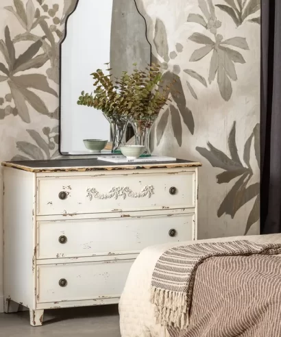 CÓMODA BLANCO ROZADO MADERA 105 X 50 X 87,50 CM