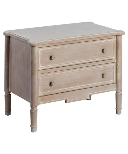 CÓMODA / MUEBLE AUXILIAR MARRÓN CLARO MADERA 80 X 45 X 60 CM