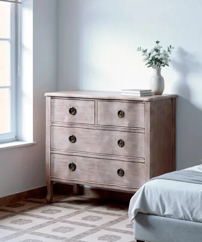 CÓMODA MARRÓN CLARO MADERA DE ABETO 93 X 38 X 78 CM