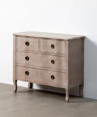 CÓMODA MARRÓN CLARO MADERA DE ABETO 93 X 38 X 78 CM