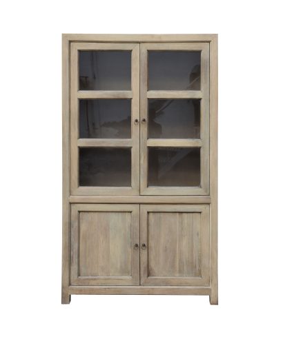 VITRINA RUSTIC MANGO CERTIFICADO 110 x 42 x 185cm