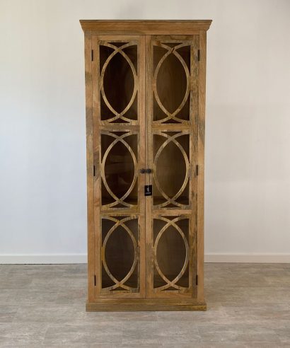 Vitrina PROVENZAL 90X45X210cm madera de mango.